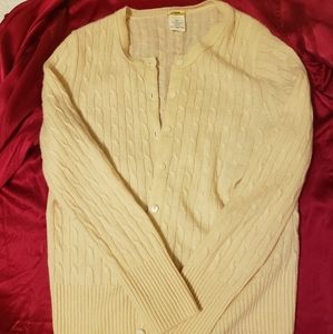 J Crew 100% Cashmere Cropped Cardigan